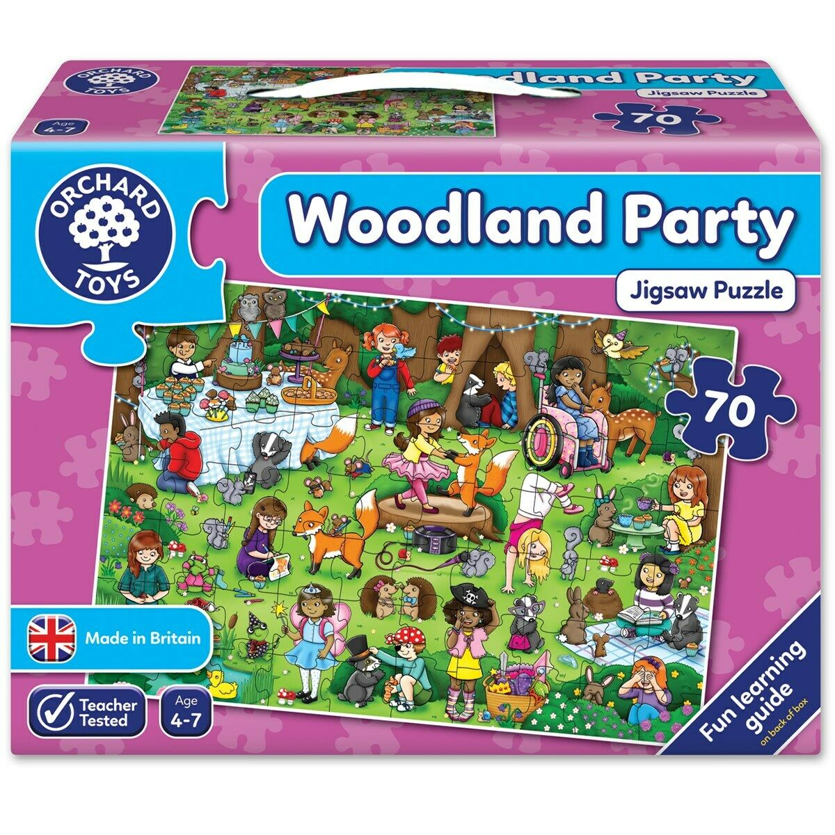 Orchard Toys 269 Woodland Party 70 Piece Jigsaw Puzzle Toddler Children 4 years+