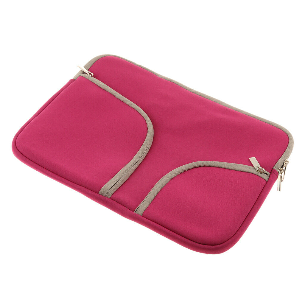 Sleeve Case Notebook Carry Bag Zipper Tablet Pouch for Macbook 13" Pink