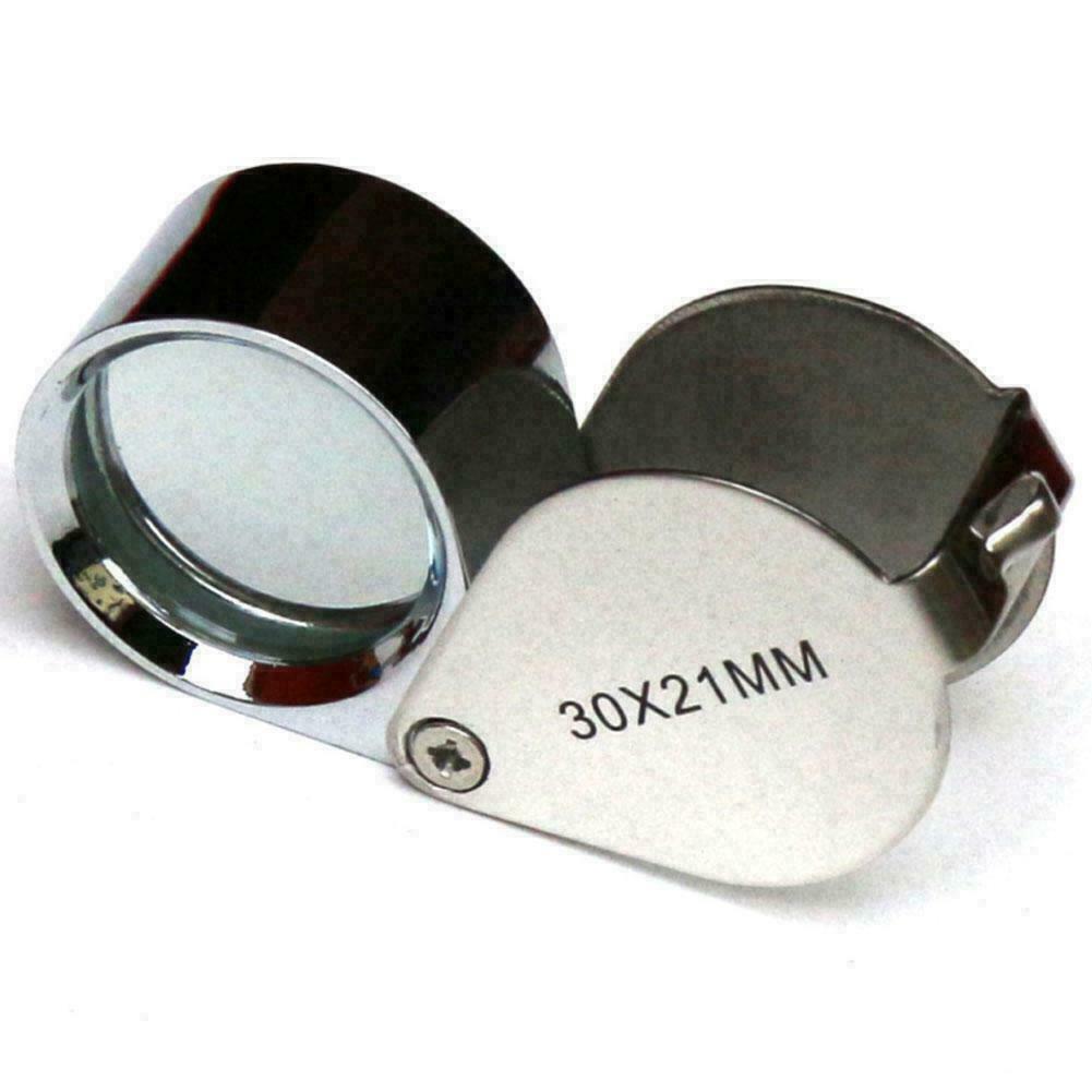 Pocket Jewellers Eye Loupe Magnifier Jewelry Magnifying x Jew O9Z5 21mm X8F8
