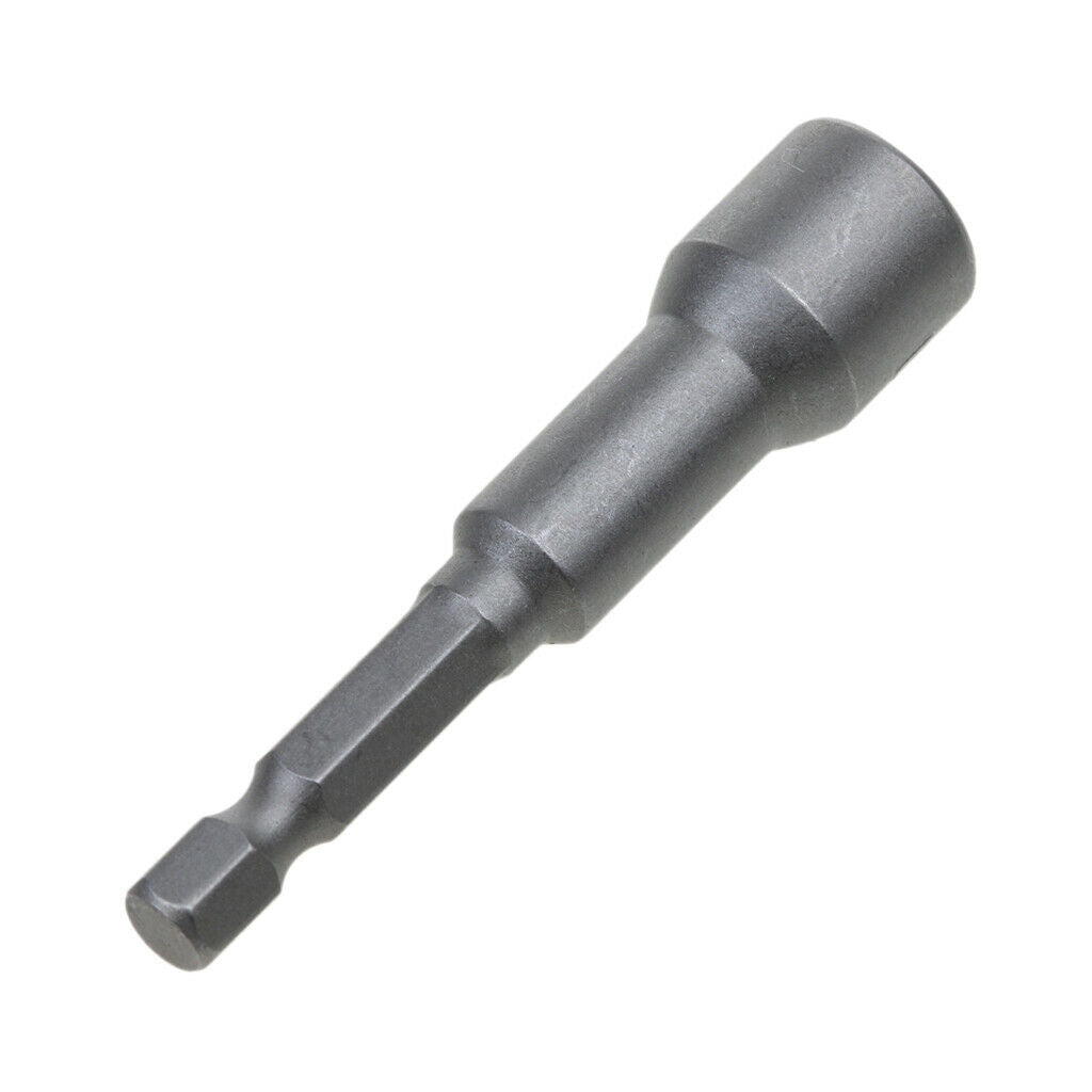 2x Socket Bit Hex Shank Adapter Nut 10mm Bar for Automotive DIY 10mm Gray