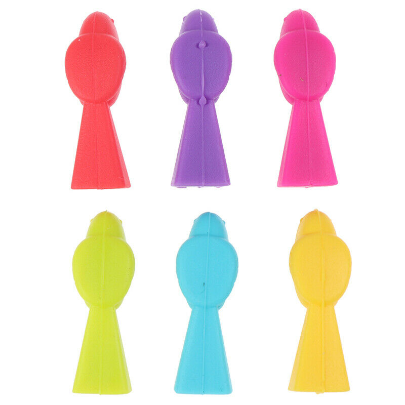 6PCS Silicone Bird Tits Wine Glass Mark Wine Glass Recognizer Cup Disting.l8