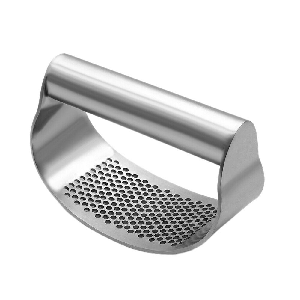 Stainless Steel Kitchen Garlic Press Crusher Squeezer Manual Chopper Tool NEW~