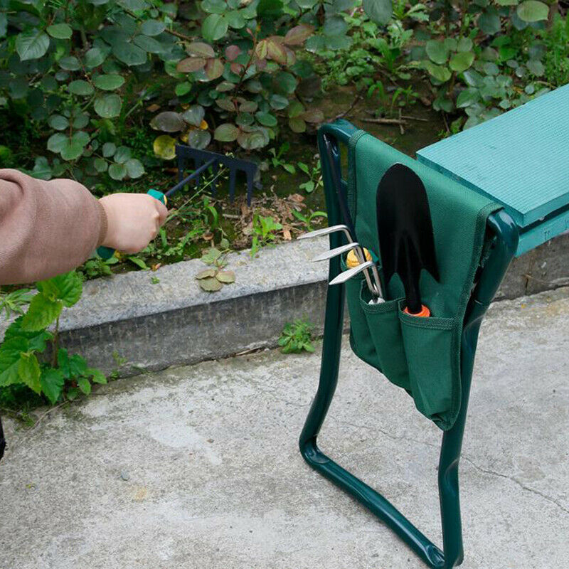 2Pcs Tool Side Bag Pockets Pouch for Garden Bench Garden Kneeler Stool GardeBDA