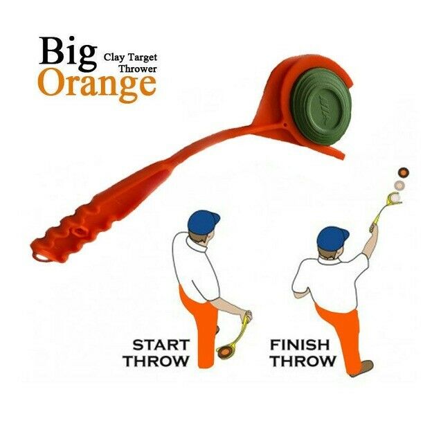 Manual Clay Target Thrower Outdoor Both Hand Disc Skeet Trap Pigeon Shooting New