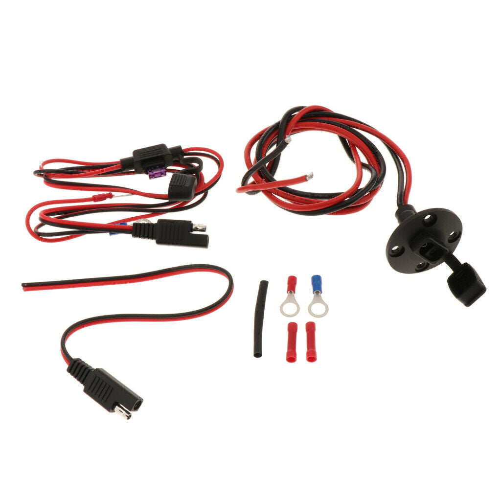 2 Insert The SAE Solar Socket Sidewall Port Kit For Quick Connect Cable