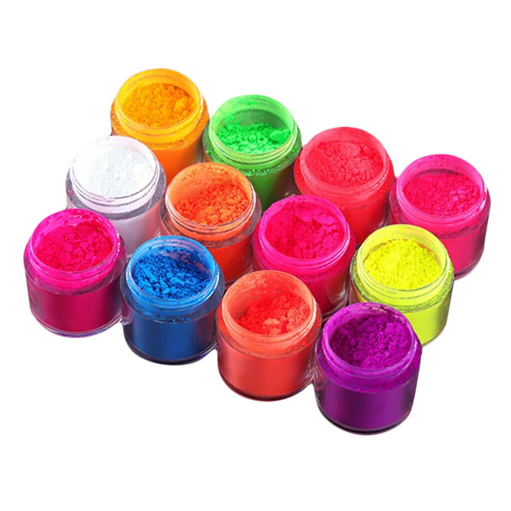 Halloween Party Luminous Nail Powder DIY Acrylic Tips Decoration Powder