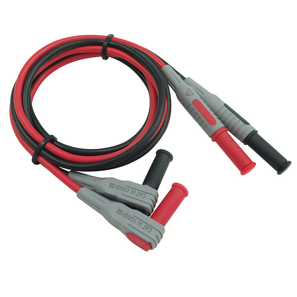 P1033 100 cm silicone high voltage dual 4 mm banana plug test lead