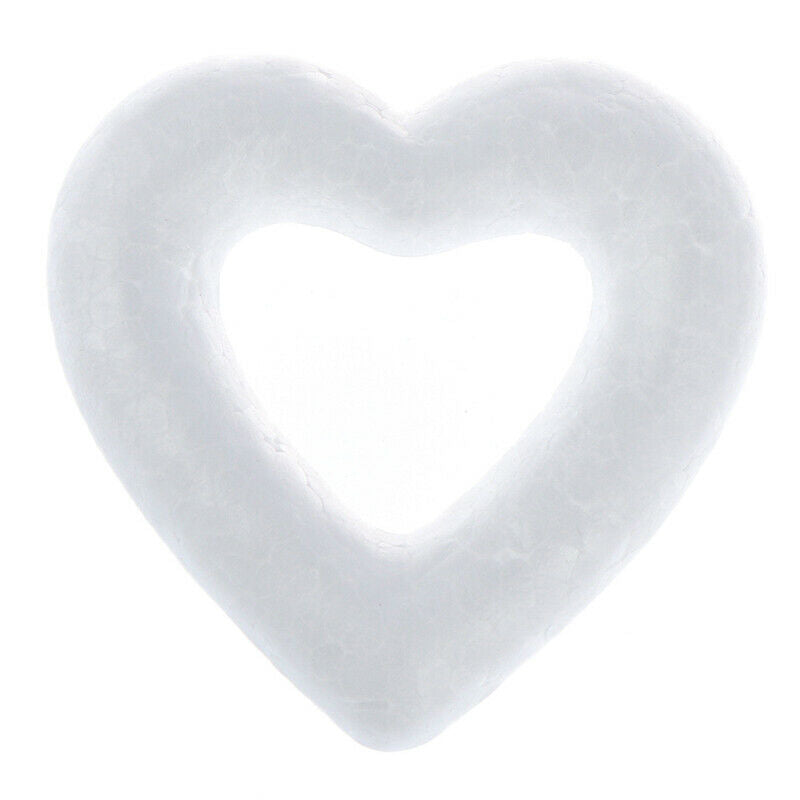 5PCS DIY White Heart Polystyrene Styrofoam Foam Ball For Christmas Orname.l8