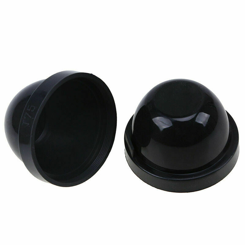 2Pcs 75mm Black Rubber Housing Seal Cap TR34RI Dust Cover for LED HID Headlight