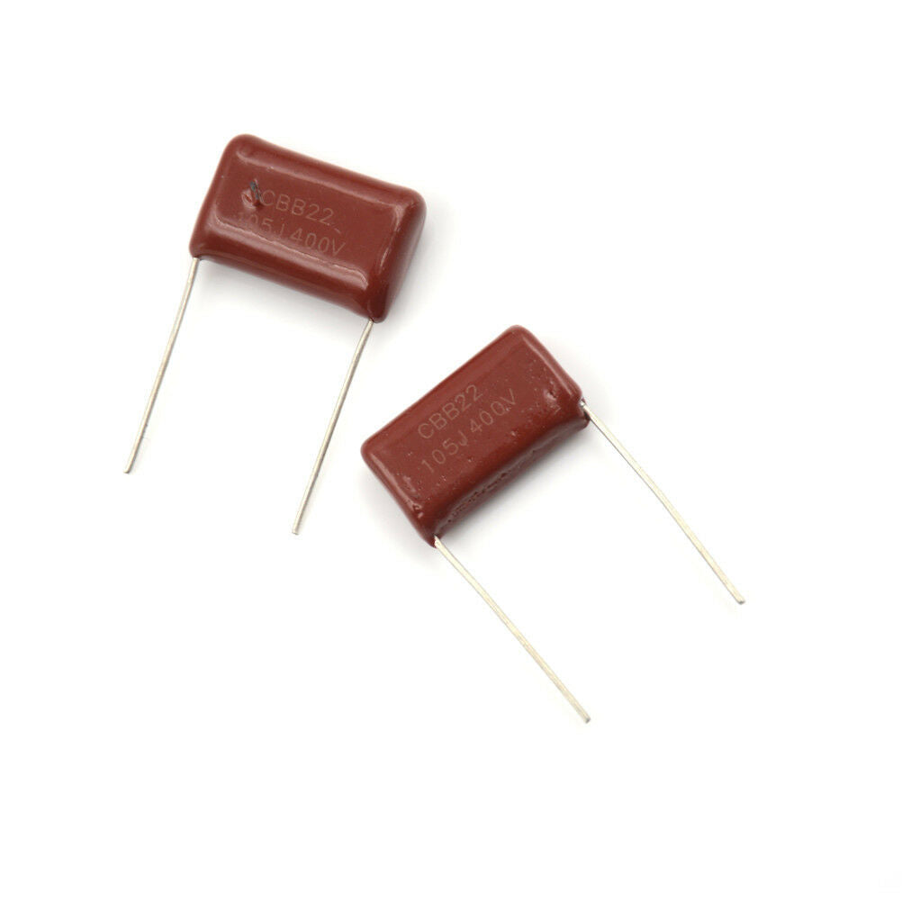10X LED Bulb CBB22 Capacitor 400V 105J 1uF 400V/105J Pitch 20mm^LICHAU