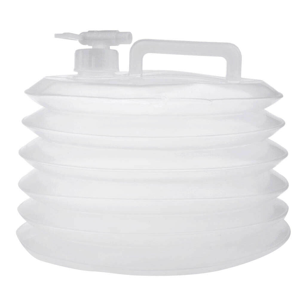 10L Collapsible Water Container Bag Outdoor Camping Water Storage Carrier