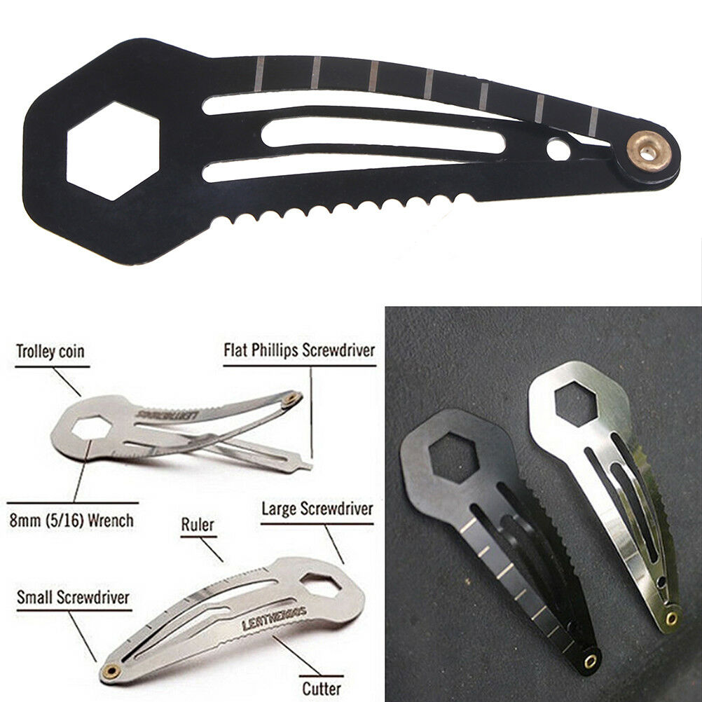 Multifunction women self protect hairpin outdoor pocket tool screwdriv key.l8