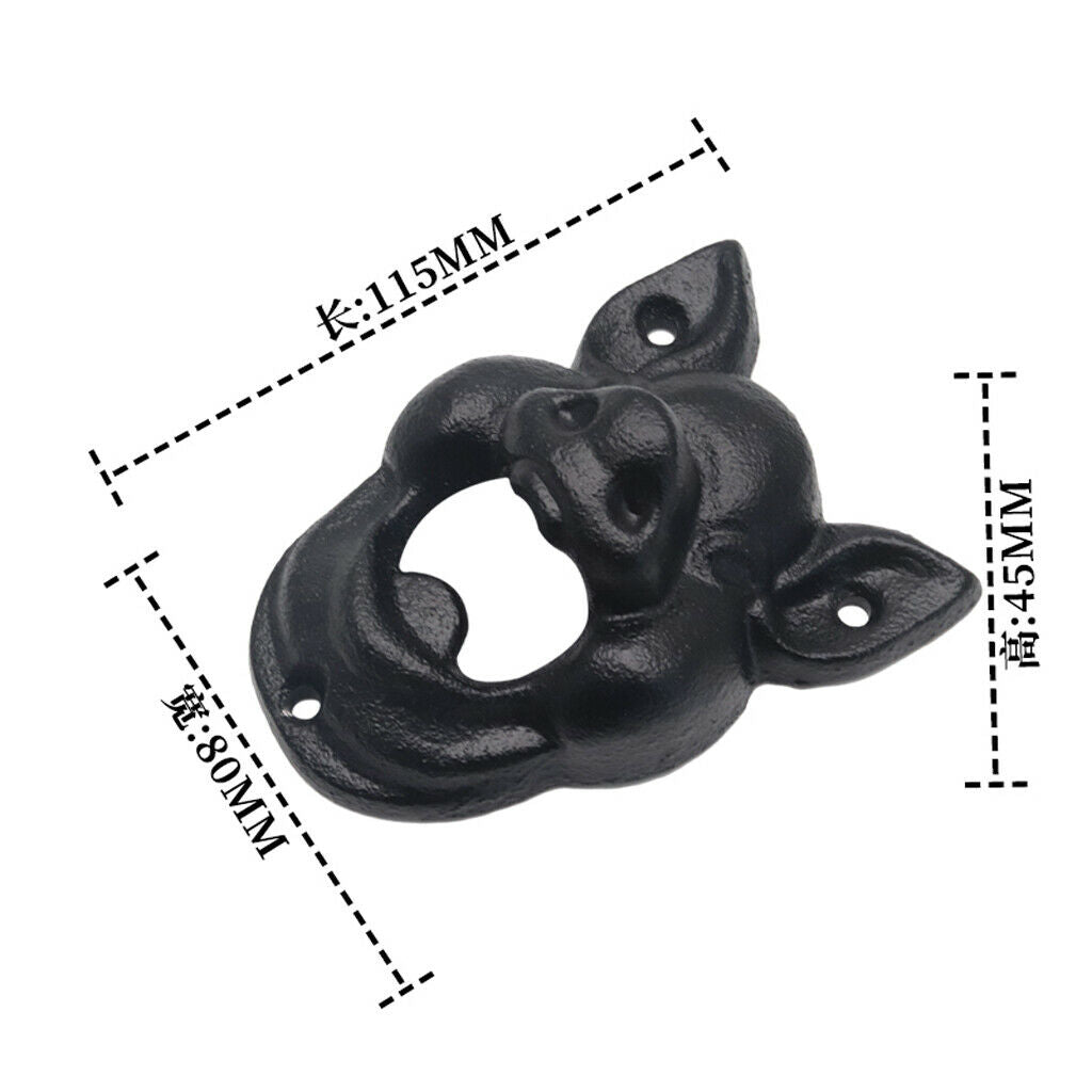 2Pc Home Cool Iron Retro Animal Pig Wall Beer Soda Soft Drink Bottle Opener