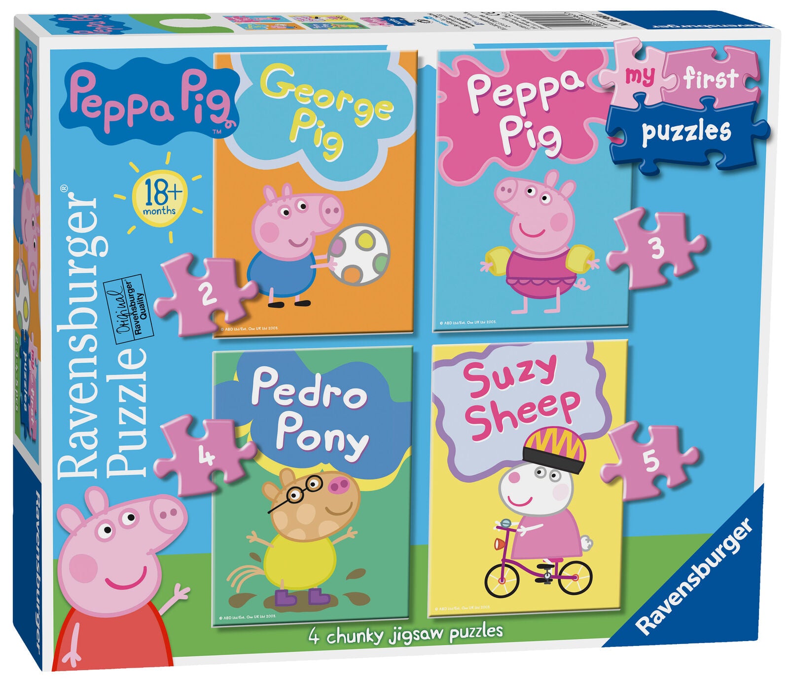 06960 Ravensburger Peppa Pig Jigsaw Puzzle (2,3,4,5pc) Childrens Kids 14 Pc