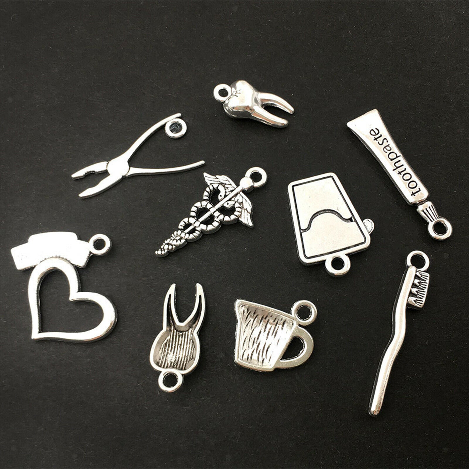 72 Pieces Small Charms Mixed Metal Pendants DIY Jewelry Making Accessory