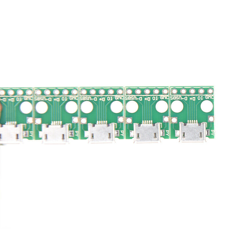 10 Pcs Mini MICRO USB to DIP Adapter 5Pin Female Connector PCB Converter Boa. SJ