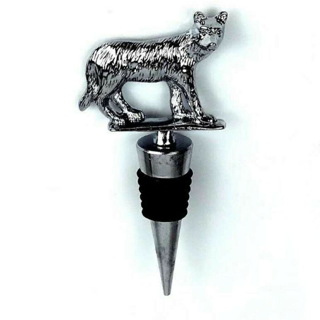 4PCS Christmas Tiger & Reindeer Bottle Stopper - Reusable and Unbreakable Sealer