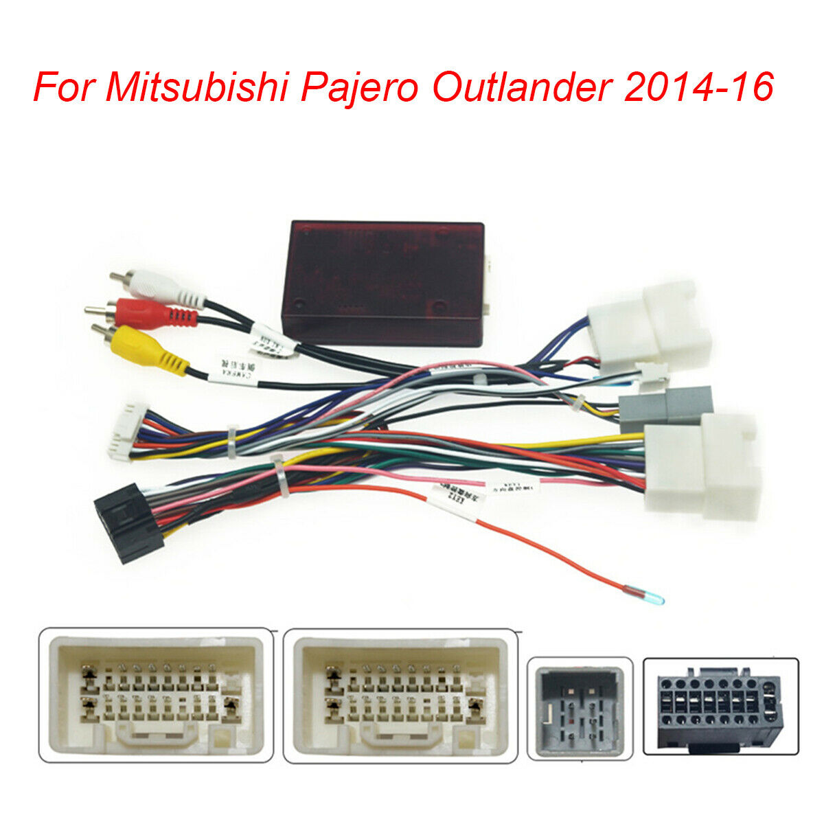 16-pin Car Radio Audio Wiring Harness For Mitsubishi Pajero Outlander 2014-2016