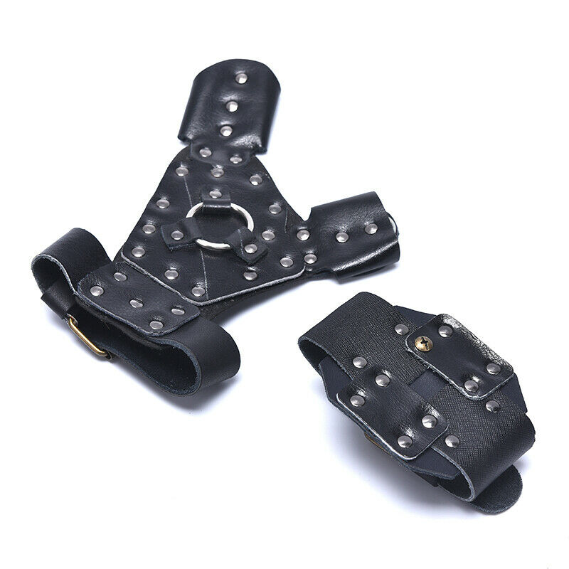 Fishing Shooting Left Hand Wrist Protect Glove Hunting Catapult Brace WristbBDD