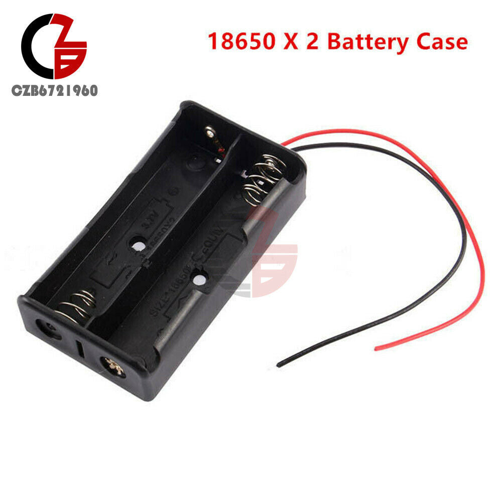 3.7V plastic Battery Holder Box Case DIY For Battery Packs 2x 18650 Cells Cases