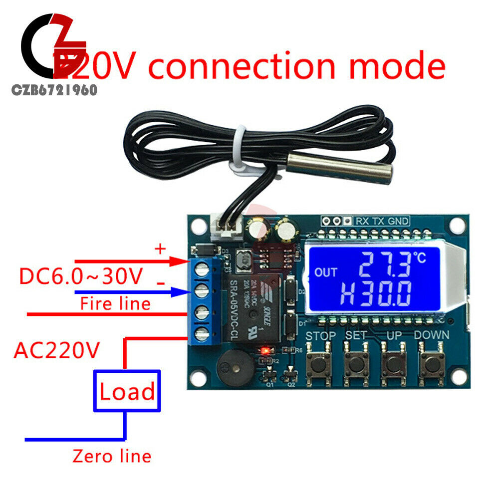 Digital Thermostat Heating Refrigeration Temperature Controller Module NTC10K