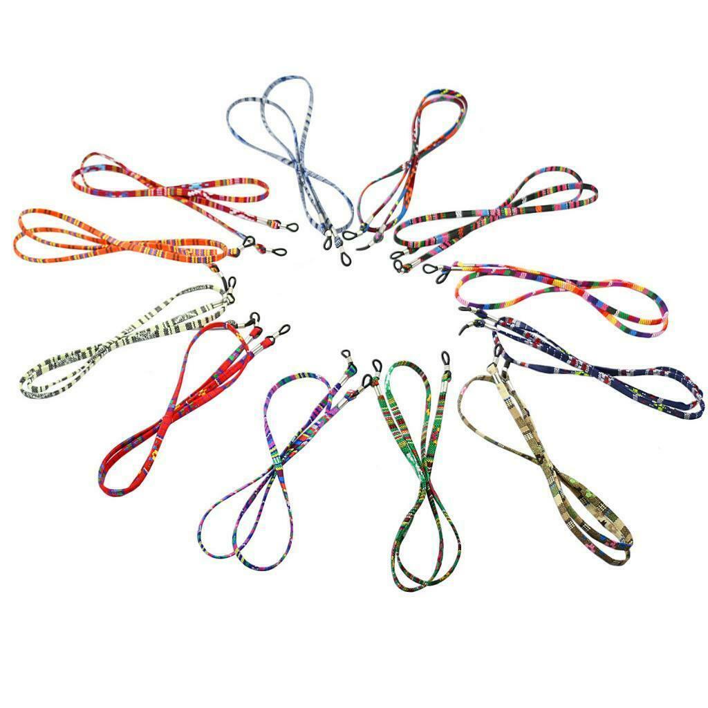 12 lot Colorful Sports Glasses Eyeglasses Strap Lanyard String for Women Men