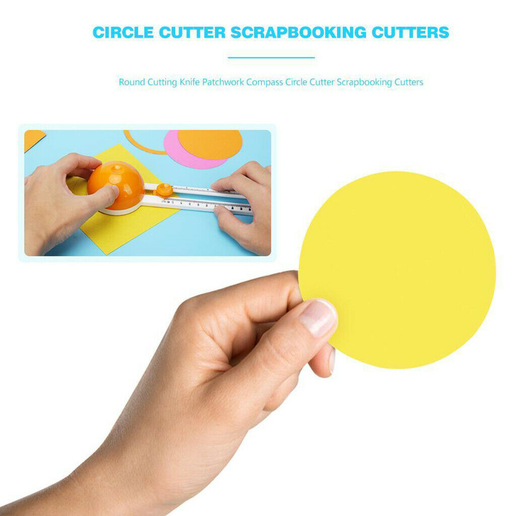 Rotary Cutter Paper Trimmer Handcrafts Round 8-35cm Circles Circular Making
