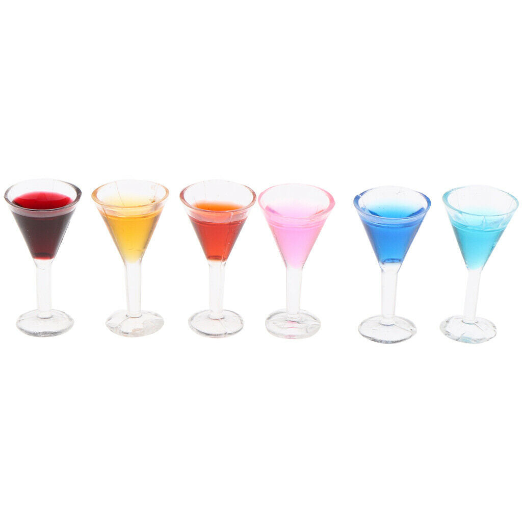 1:12 Drink Wine Bottles Wooden Rack Magnet Cocktail Table Accessories DIY