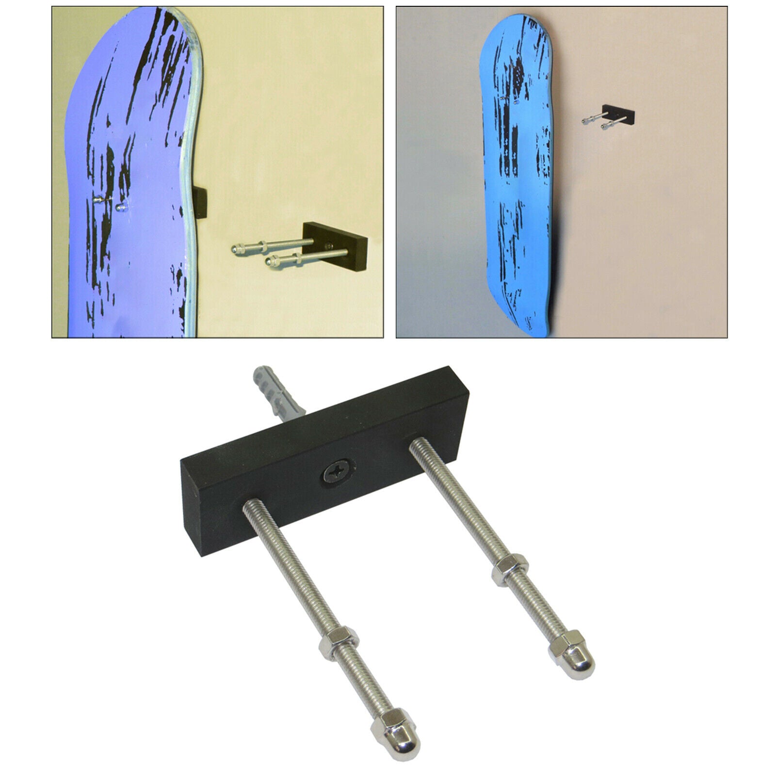 Skateboard Rack Premium Acrylic Save Space Floating Wall Room Decoration