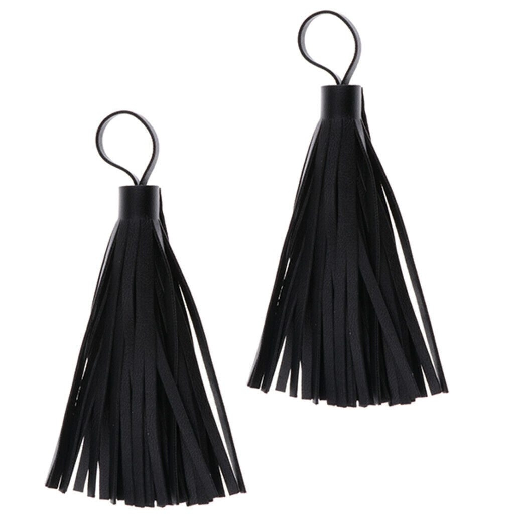2 Pieces 10cm Leather Tassels Jewelry Accessories Jewelry Findings for Necklace