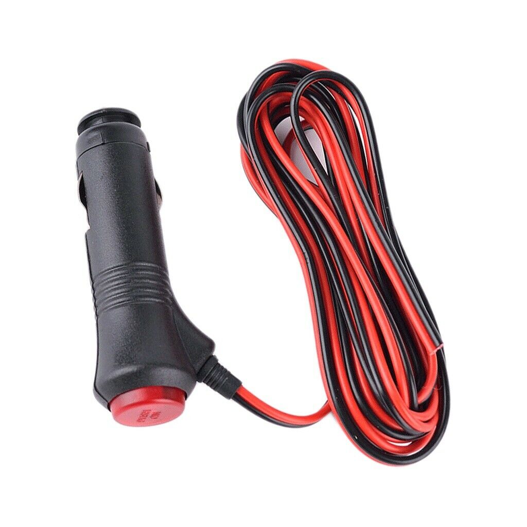 10Pack 12V 24V Car Cigarette Lighter Socket Plug Connector 1.5m LED light Switch