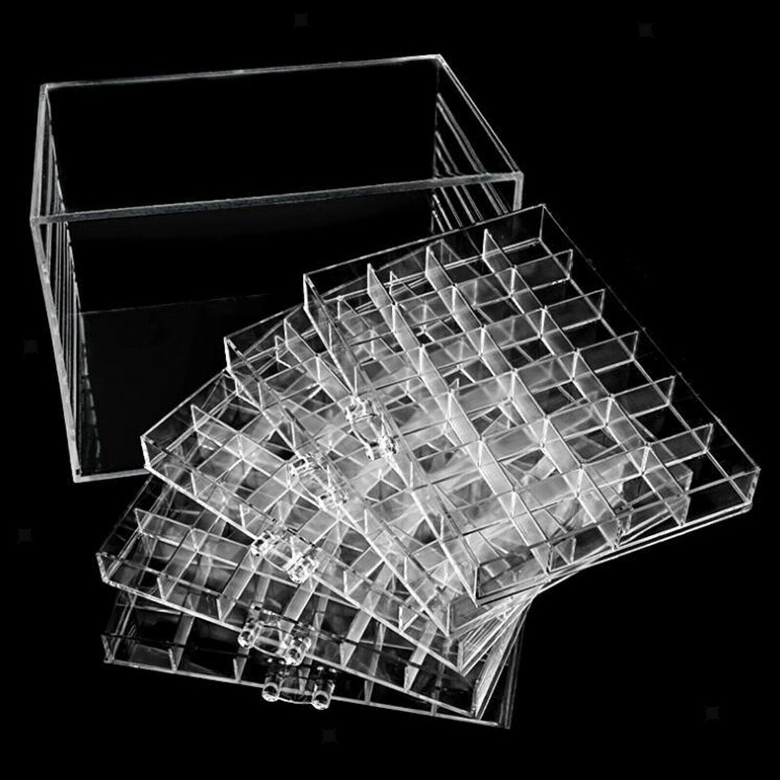 120 Grids Diamond Painting Accessories Beads Storage Holder Container Case