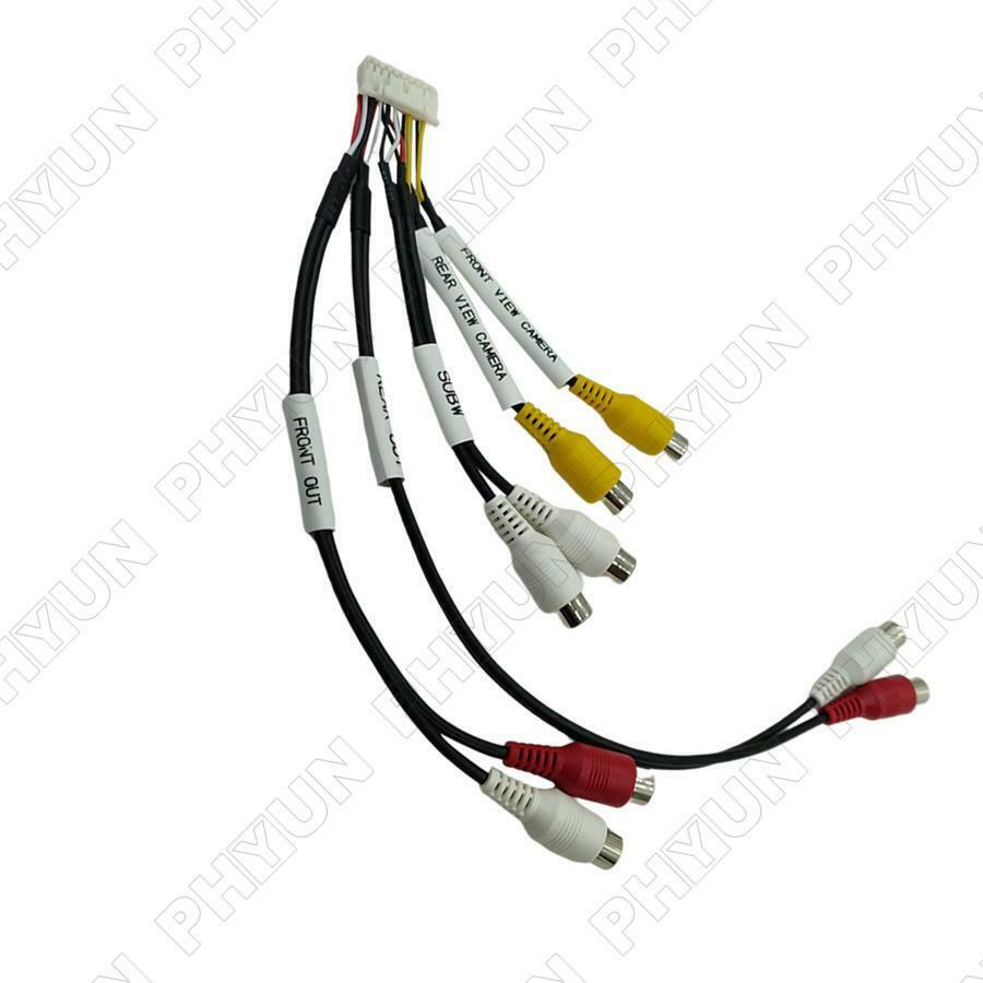 For ILXW650 ILX-W650 ILX-W650E Front RCA Harness Cable Wire Connector Adapter