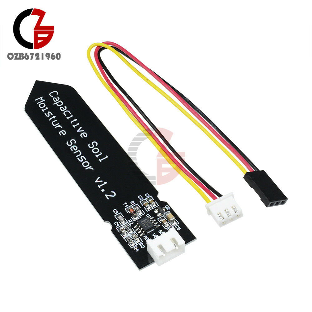 5PCS Analog Capacitive Soil Moisture Sensor V1.2 Corrosion Resistant DC 3.3-5.5V