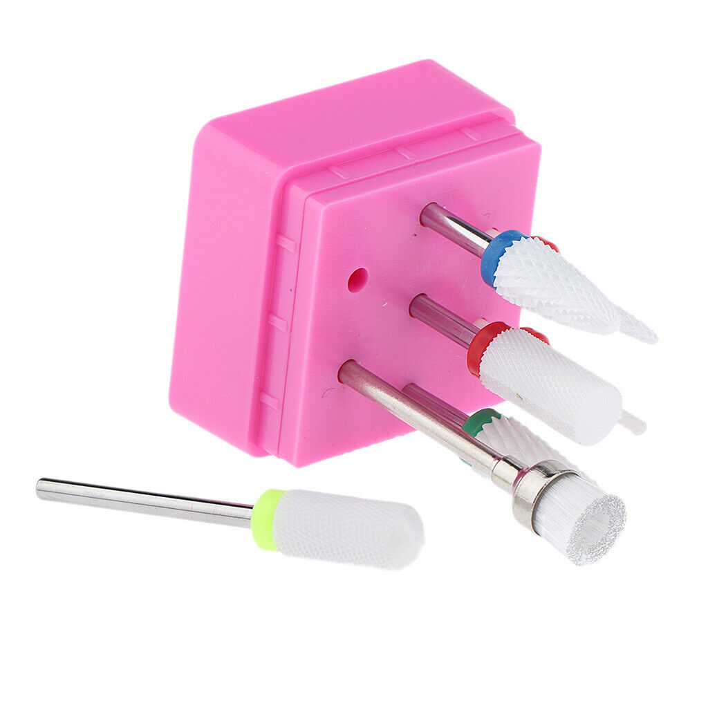 7Pcs Ceramic Nail Art Polishing Head Drill Bit DIY Manicure Buffing Bits Set