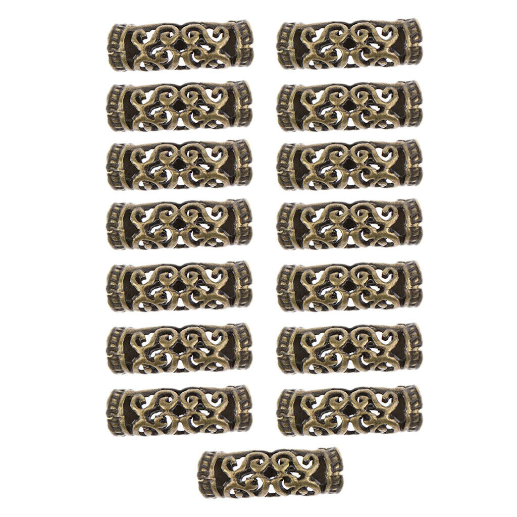 30pcs Adjustable Hair Rings Hair Cuffs Style Dreadlocks Beads