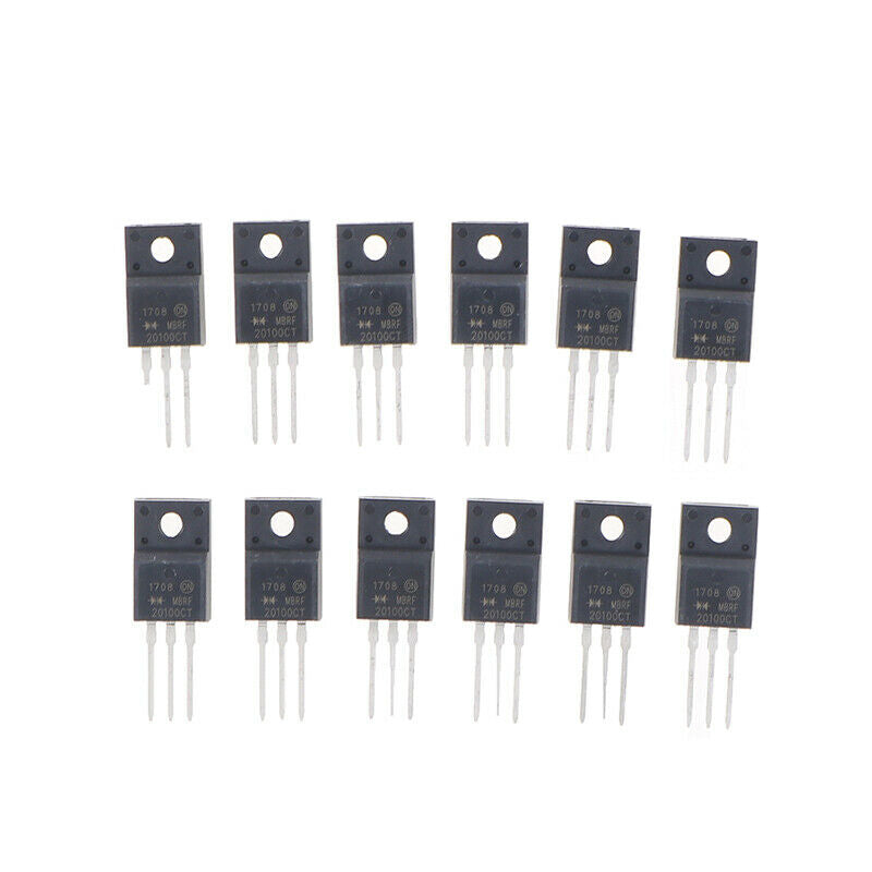 10PCS TO-220F MBRF20100CT SCHOTTKY DIODE 20A 100V MBR20100CT 20100CTSJCA