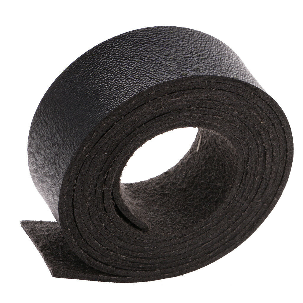 2m PU Leather Strip Strap Leather Craft Belt Handle DIY Craft Black 20mm