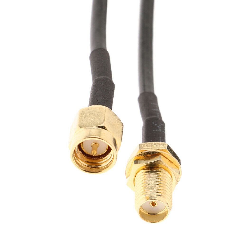 2-part WLAN Antenna Extension Cable RP SMA Plug to RP SMA Socket