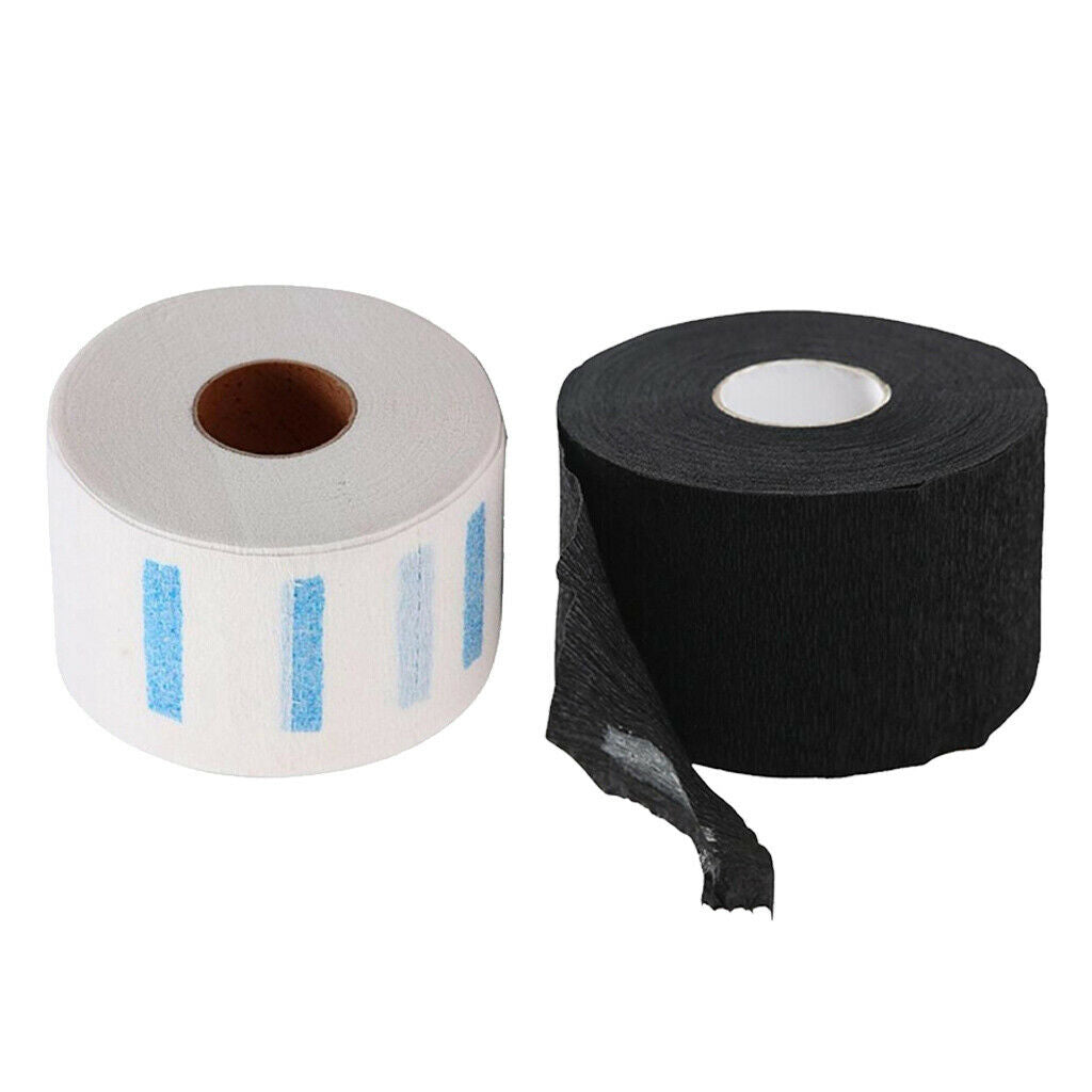 2x Neck Ruffle Roll Paper Pro Neck Covering Haircut Collar Hair Salon Accs