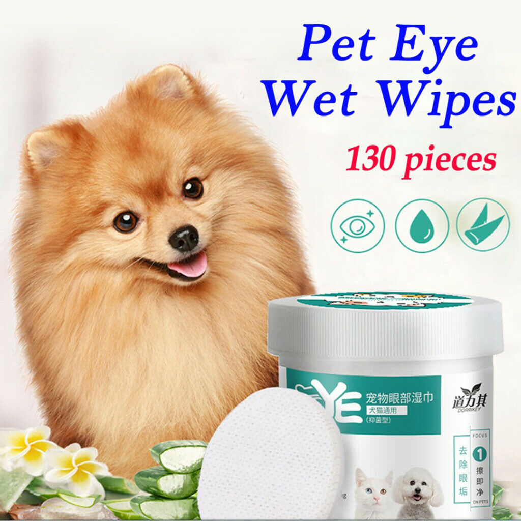 3 Boxes Soft Dog Tear Stain Remover Cat Eye Crust Cleaner Wipes 7cm Diameter