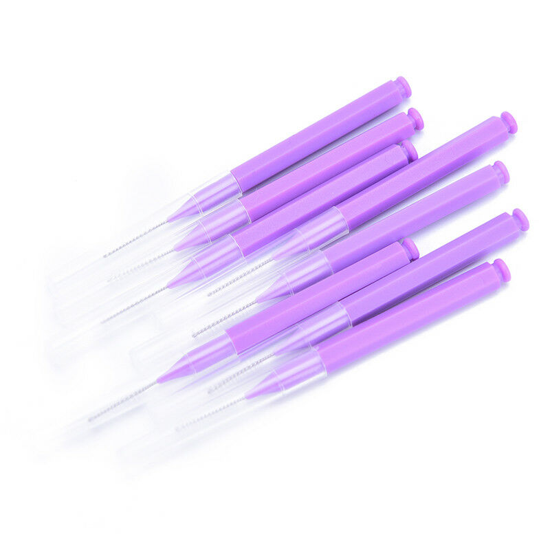 plastic toothpick soft 8pcs tooth cleaning flossing head interdental brus.l8