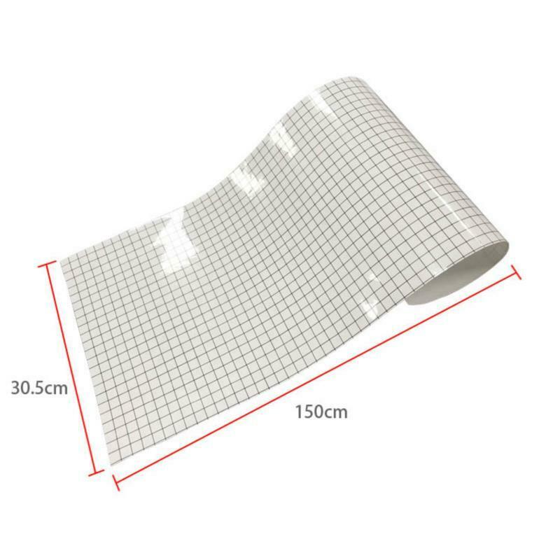 Adhesive Clear Vinyl Transfer Paper Tape Roll Clear Alignment Grid Art De JYDFA