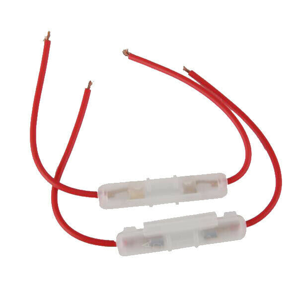 4x 15A Inline Glass Fuse Box Wire Cable for Car, Truck, Motorcycle