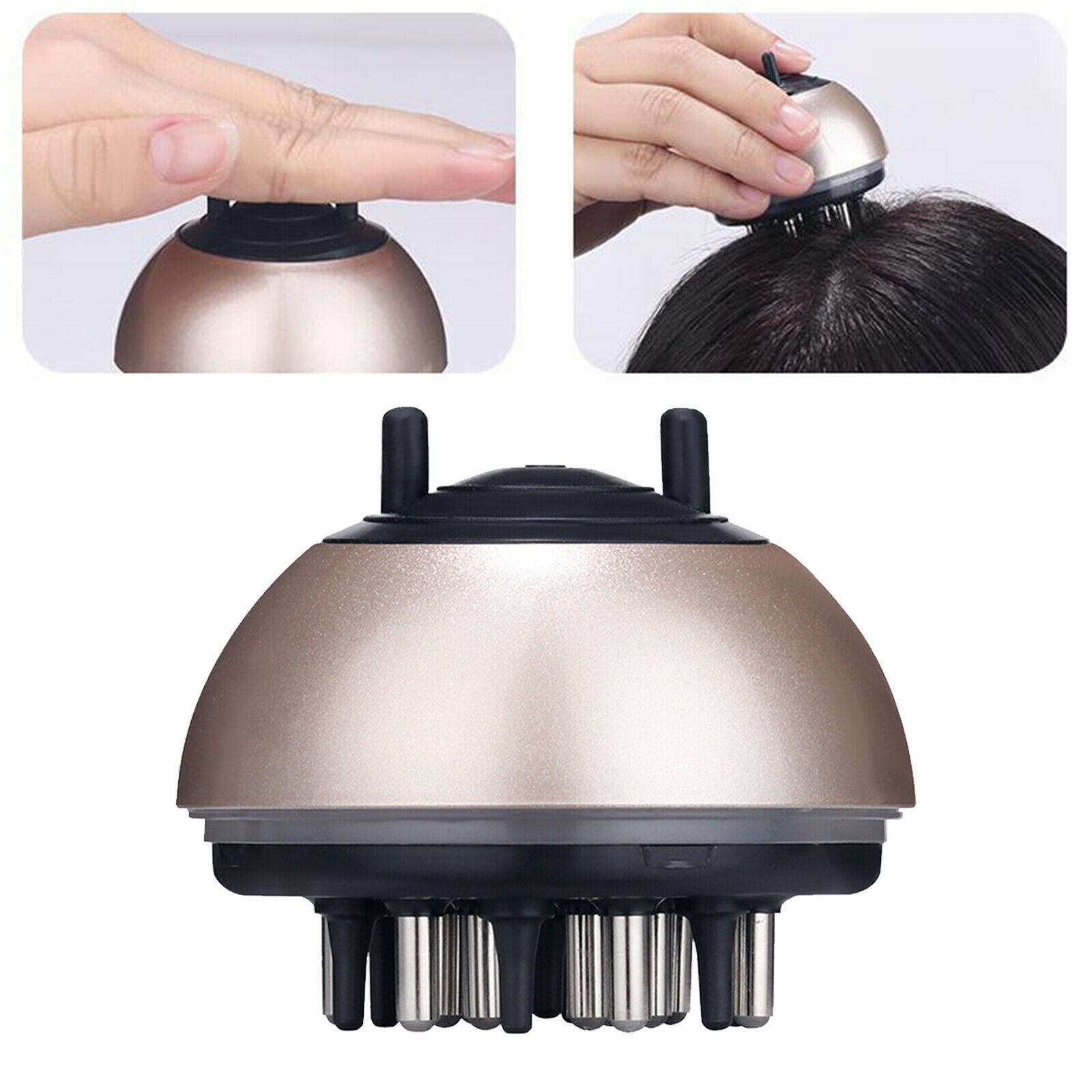 Scalp Applicator Comb hair Brush hair Scalp Massager Brush  Golden