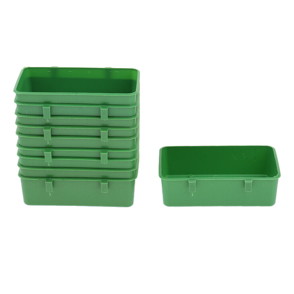 Count 10 Bowls Food Water Feeder Best Care to Parrot