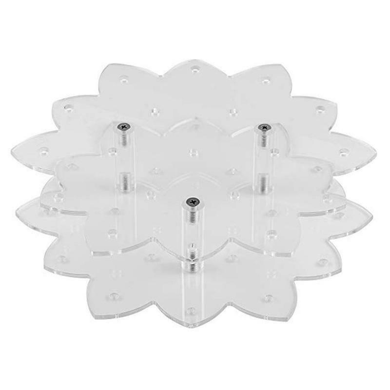 19 Holes Flower Shaped Acrylic Lollipop Holder Stand Candy Clear Display Rack