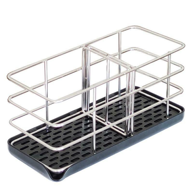 Kitchen Stainless Steel Drain Basket Sponge Storage Rack Rag Holder Towel Shelf