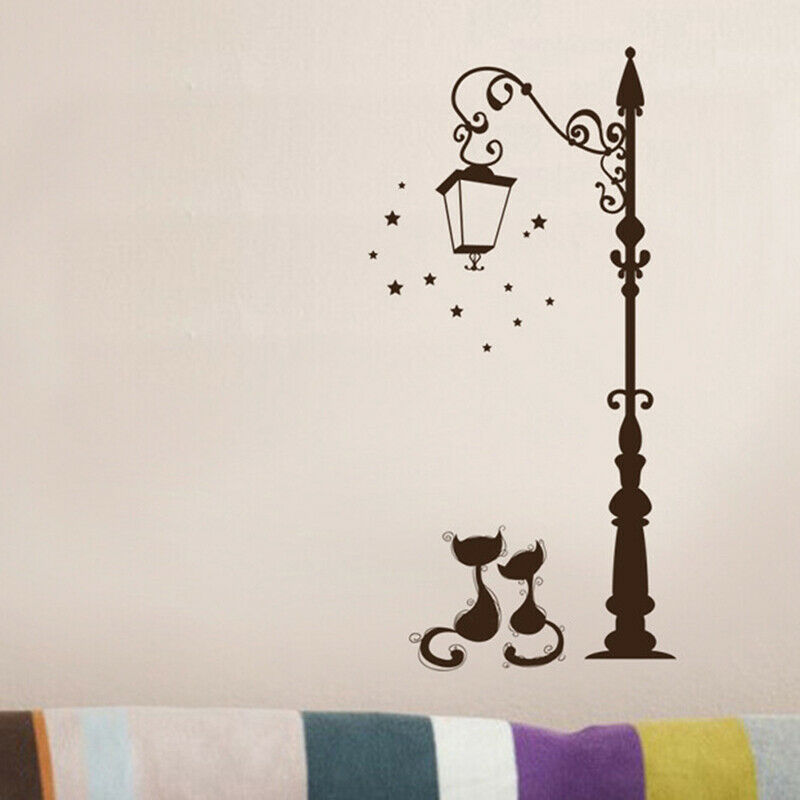 Cute Cat Fashion Wall Stickers Funny Cat Living Room Decor Tv Wall Dec.l8
