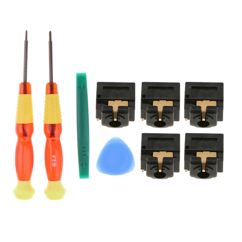 5 Audio Sockets for Headphones 3.5 Mm for   One Controller + Tools